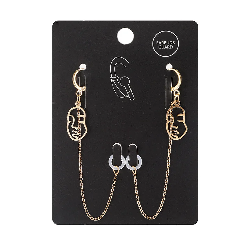 Aug New Fashion Style Pendant Gold Plated Face Shape Anti Drop Earrings For Wireless Earphone And Airpods
Aug New Fashion Style Pendant Gold Plated Face Shape Anti Drop Earrings For Wireless Earphone And Airpods