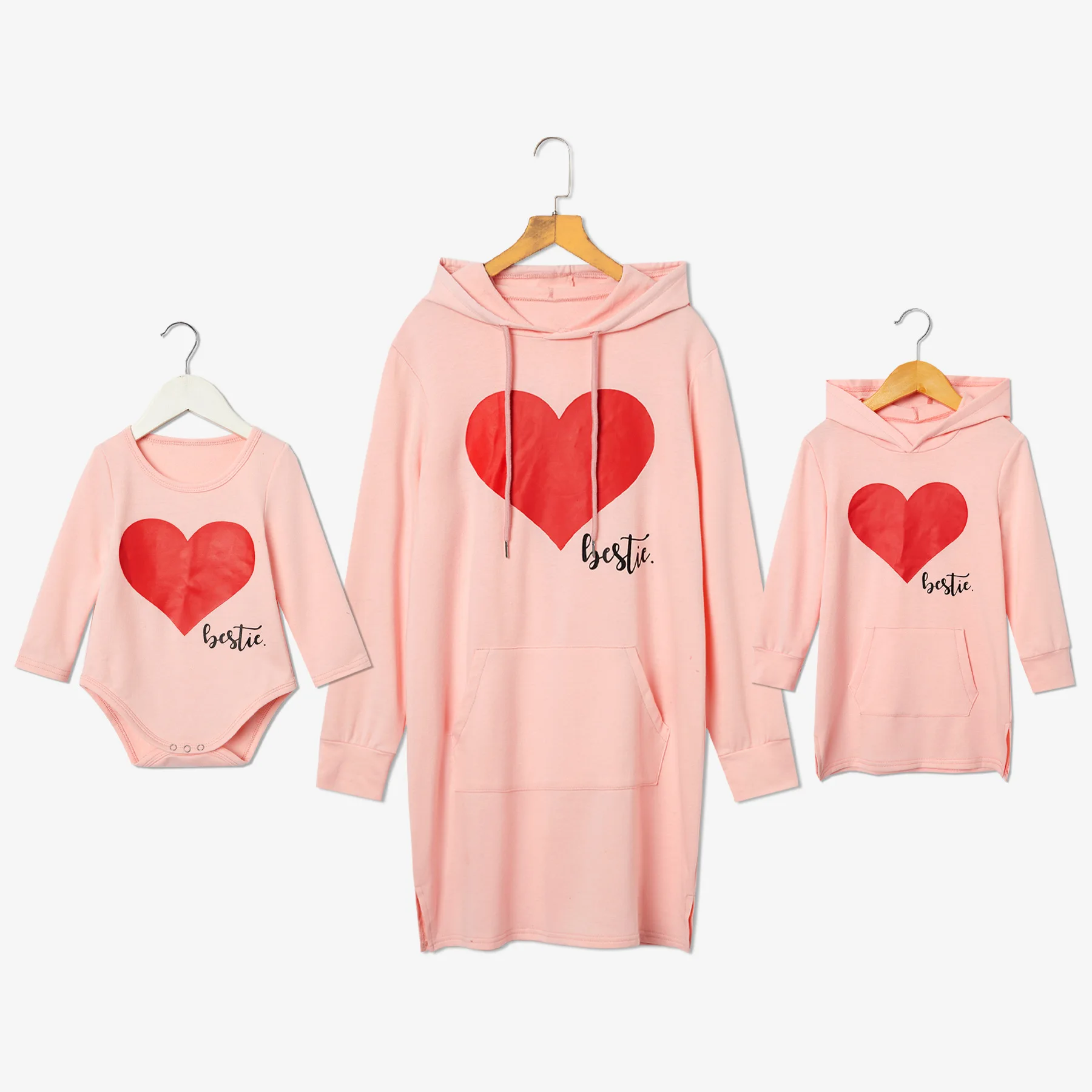 IHSN0198 Mom and children family bestie hoodies Long-sleeved love printed pullover hooded sweater top parent-child wear, Customized color
IHSN0198 Mom and children family bestie hoodies Long-sleeved love printed pullover hooded sweater top parent-child wear, Customized color