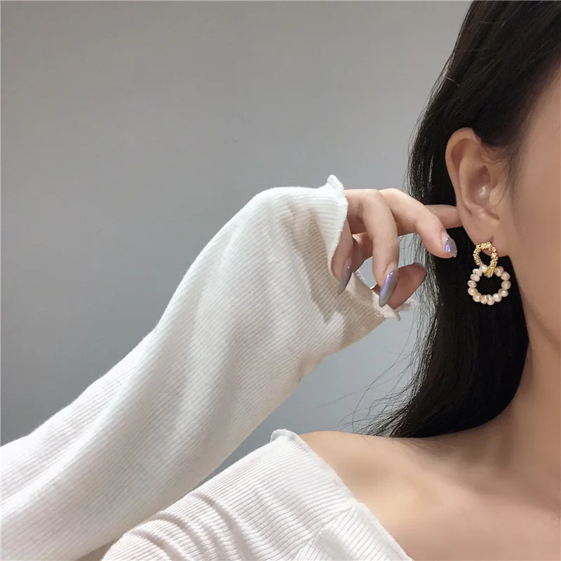 925 Sterling Silver Pearl Ring Geometric Earrings Temperament Crystal Zircon Earring
925 Sterling Silver Pearl Ring Geometric Earrings Temperament Crystal Zircon Earring