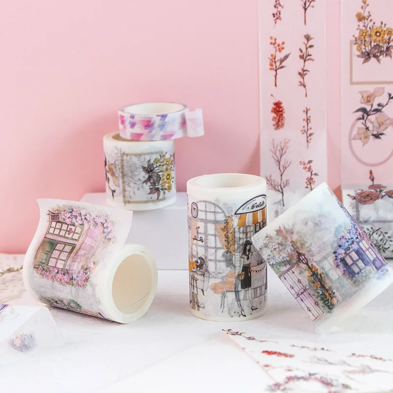 5M/Roll Creative tape Fresh Series Online Red and Paper Adhesive Tape Journal Decoration Hand Tear Seamless 8 Types
5M/Roll Creative tape Fresh Series Online Red and Paper Adhesive Tape Journal Decoration Hand Tear Seamless 8 Types