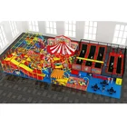 Plastic Customized Trampoline, Kids Slide Indoor Playground Equipment
