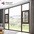 Large glass House windows double glazed soundproof windows aluminium casement window