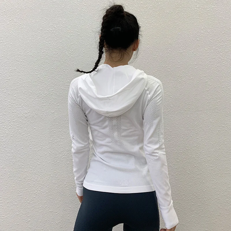 Wholesales Custom Logo Nylon Spandex Gym Fitness Yoga Running Wear Pullover Hooded Tshirt Sport hoodies sweatshirts for women, Black with white circle
Wholesales Custom Logo Nylon Spandex Gym Fitness Yoga Running Wear Pullover Hooded Tshirt Sport hoodies sweatshirts for women, Black with white circle