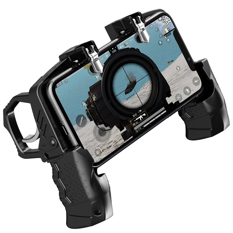 Newest Phone Shooting Game Mobile Trigger Gamepad Joystick For Pubg Metal Pubg Controller, As the picture shows
Newest Phone Shooting Game Mobile Trigger Gamepad Joystick For Pubg Metal Pubg Controller, As the picture shows