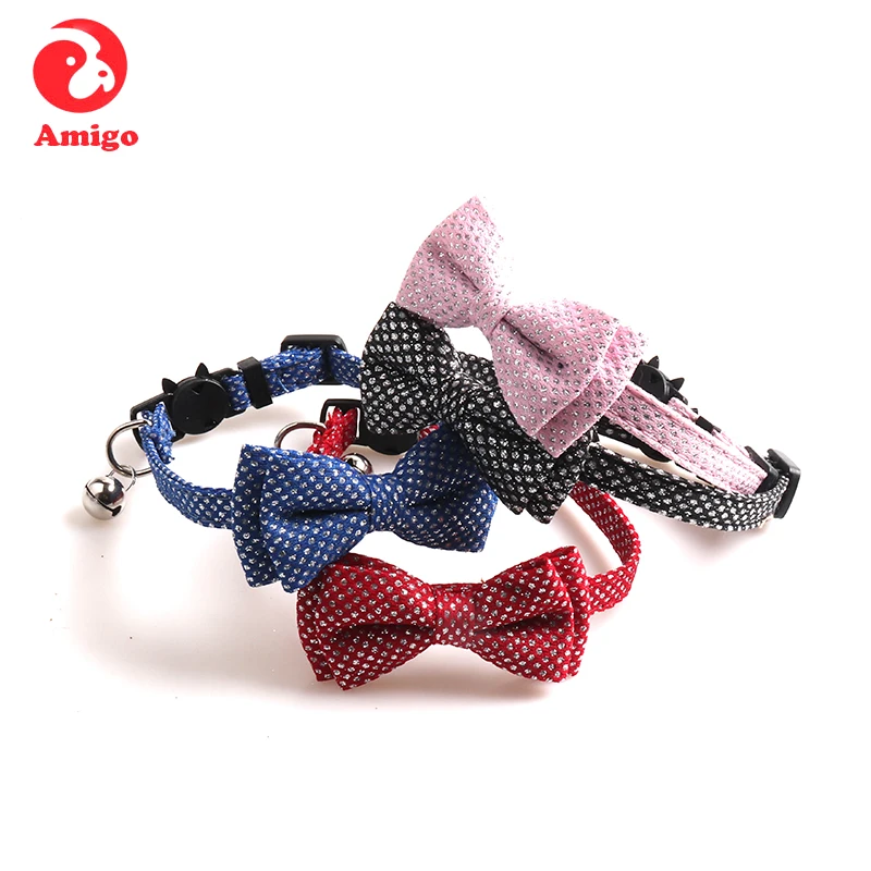 Amigo Christmas Cat Collar With Bell Double Layer Bowknots Pet Adjustable Kitten Christmas Pet Collar, Red/pink/blue/black
Amigo Christmas Cat Collar With Bell Double Layer Bowknots Pet Adjustable Kitten Christmas Pet Collar, Red/pink/blue/black