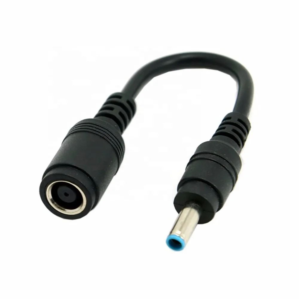 DC Connector 7.4*5.0 mm Female to 4.5*3.0 mm Male Blue DC Power Charger Cable Adapter for HP Ultrabook, Black
DC Connector 7.4*5.0 mm Female to 4.5*3.0 mm Male Blue DC Power Charger Cable Adapter for HP Ultrabook, Black