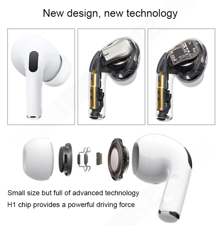 2019 Portable TWS wireless bluetooth headphones for Airpods pro with wireless charging case - ANKUX.COM