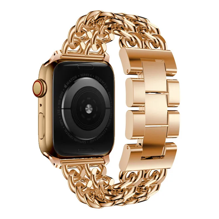 Stainless Steel Chain Watch Bands for Apple Watch 6 SE 5 4 3 2 1 Cowboy Bracelet Wrist Strap for iWatch 38 40 42 44mm Man Women
Stainless Steel Chain Watch Bands for Apple Watch 6 SE 5 4 3 2 1 Cowboy Bracelet Wrist Strap for iWatch 38 40 42 44mm Man Women