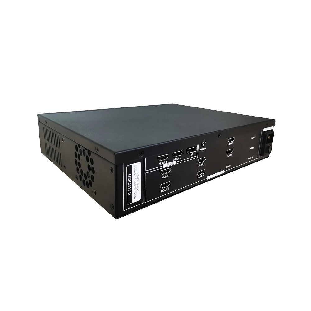 Corkiit 4K video wall controller HDMI 2.0 version 4K@60hz 1x DP 2x HDMI in ,6 HDMI out 2x3 3x2 2x2 1x4 etc mode