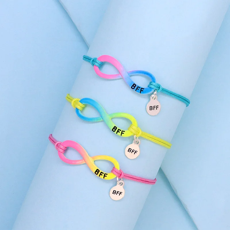 3Pcs/Set Best Friends Forever Sweet Jewelry Handmade Colourful Woven Shells Kids Charm Bracelet Sets
3Pcs/Set Best Friends Forever Sweet Jewelry Handmade Colourful Woven Shells Kids Charm Bracelet Sets