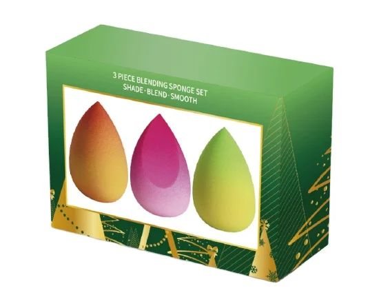 Gradient Color Latex free Beauty Blend Makeup Sponge For Foundation Christmas Tree 3 piece Sponge Gift set, Customized color
Gradient Color Latex free Beauty Blend Makeup Sponge For Foundation Christmas Tree 3 piece Sponge Gift set, Customized color