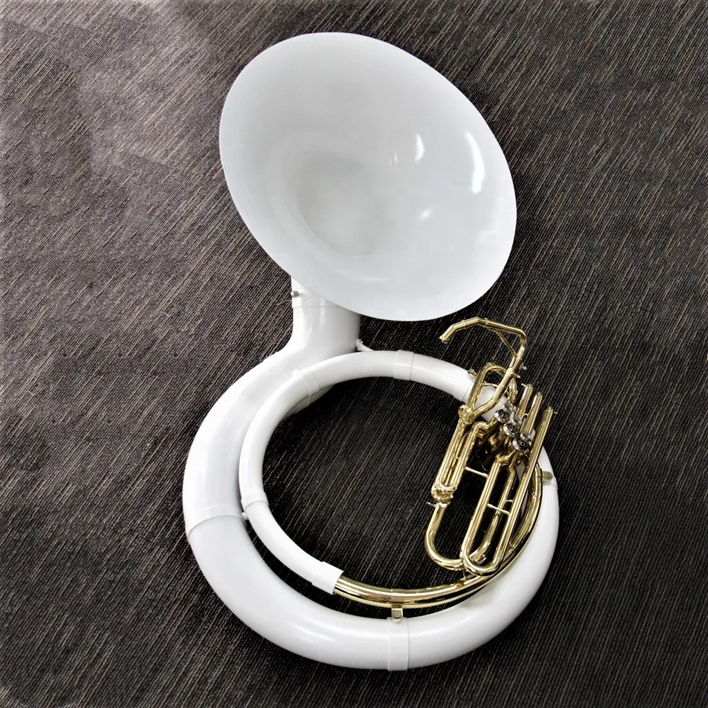 Top quality brass instruments en plastique sousaphone fiberglass sousaphone en fibre de verre, White
Top quality brass instruments en plastique sousaphone fiberglass sousaphone en fibre de verre, White