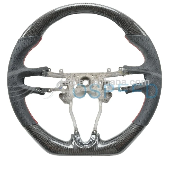 Custom Carbon Fiber Wrapped Steering Wheel For Honda Civic FD2
