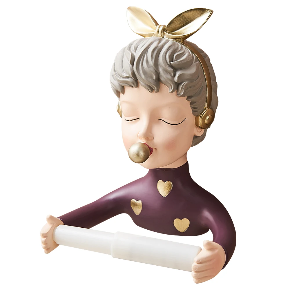 Nordic Home Decor Tissue Box Holder Napkin Holder Towel Rack Bubble Girl Character Model Decoration Bathroom Decor Accessories
Nordic Home Decor Tissue Box Holder Napkin Holder Towel Rack Bubble Girl Character Model Decoration Bathroom Decor Accessories