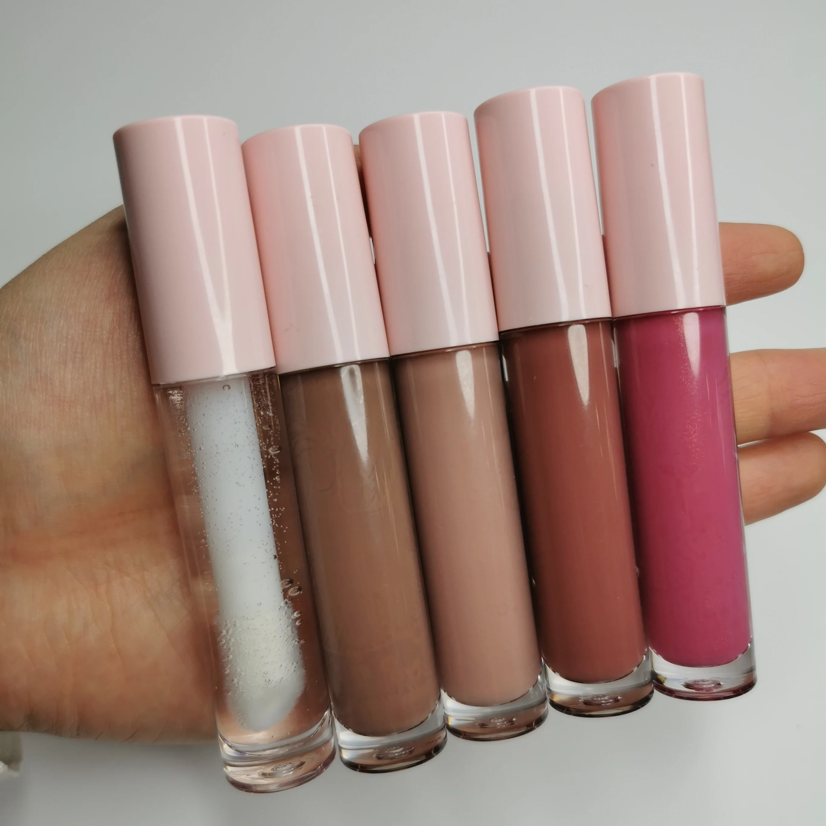 Custom big brush pink lip gloss tube your logo vegan lqiuid lip gloss private label, 40 colors
Custom big brush pink lip gloss tube your logo vegan lqiuid lip gloss private label, 40 colors