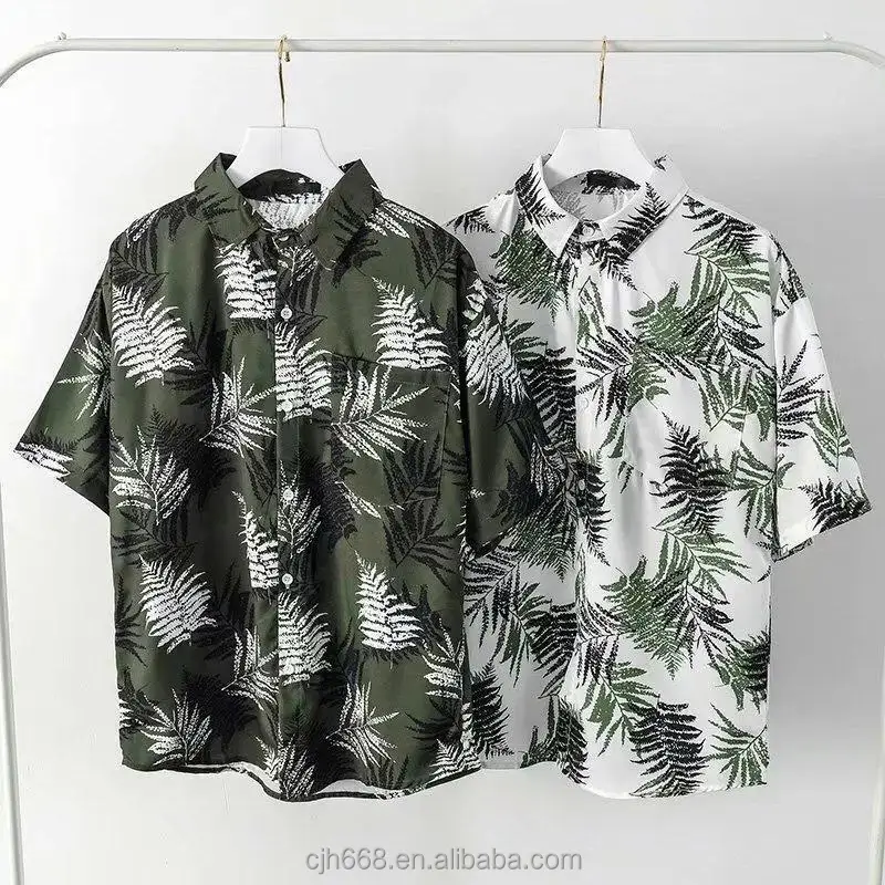 2021 new Hawaiian men's shirt printed cotton short sleeve tropical style printed shirt wholesale sale, Custom color
2021 new Hawaiian men's shirt printed cotton short sleeve tropical style printed shirt wholesale sale, Custom color