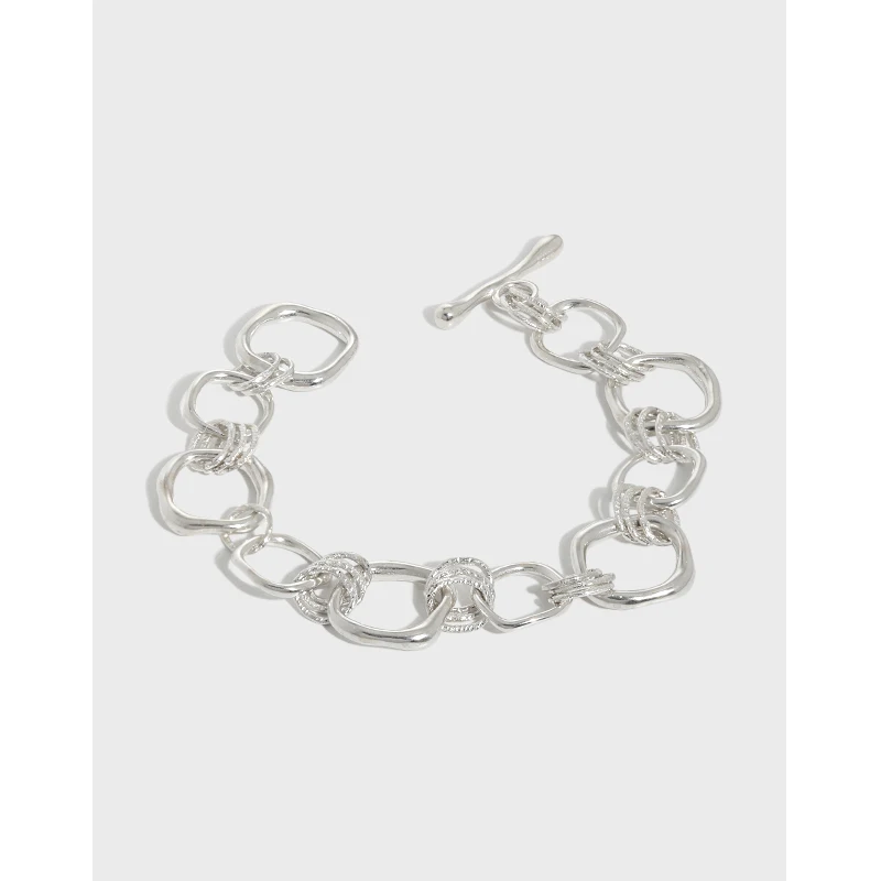 S925 Sterling Silver Chain Bracelets Custom 18K Gold Minimalist Bracelet For Women
S925 Sterling Silver Chain Bracelets Custom 18K Gold Minimalist Bracelet For Women