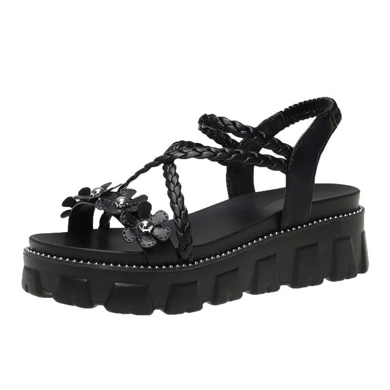 Dropshipping Fashion Campus Style Ladies Wedge Sandals Solid Color Open Toe Flower Cross Ankle Strap Women Sandals 2021
Dropshipping Fashion Campus Style Ladies Wedge Sandals Solid Color Open Toe Flower Cross Ankle Strap Women Sandals 2021