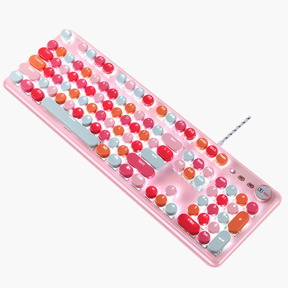 K520 Wholesale Girl Gift Cyan Axis Mechanical Keyboard Floating Keycap Punk RGB Keyboard For Laptop
K520 Wholesale Girl Gift Cyan Axis Mechanical Keyboard Floating Keycap Punk RGB Keyboard For Laptop