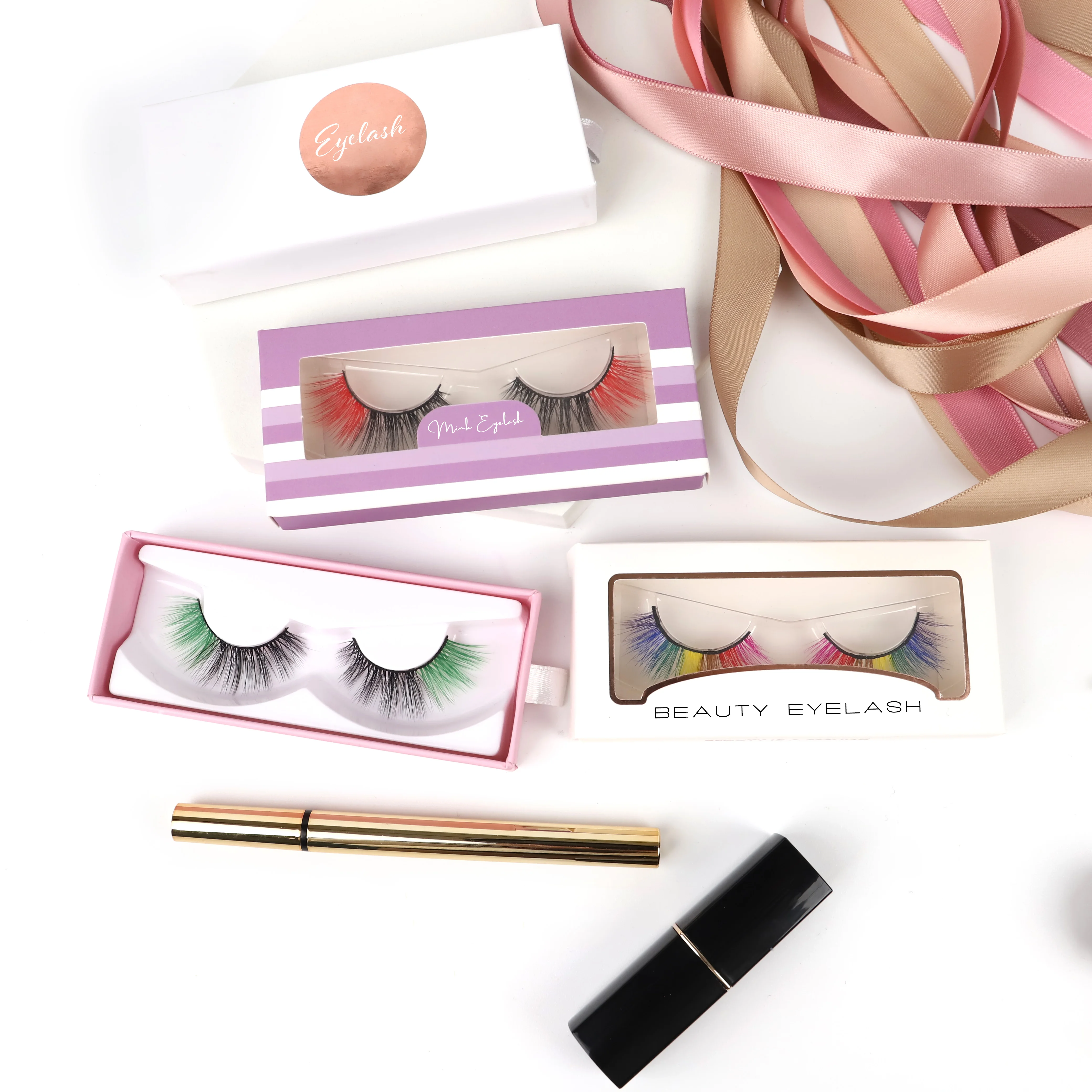 2021 hot selling double color harmless colorful faux mink lashes, Black blue red green purple
2021 hot selling double color harmless colorful faux mink lashes, Black blue red green purple