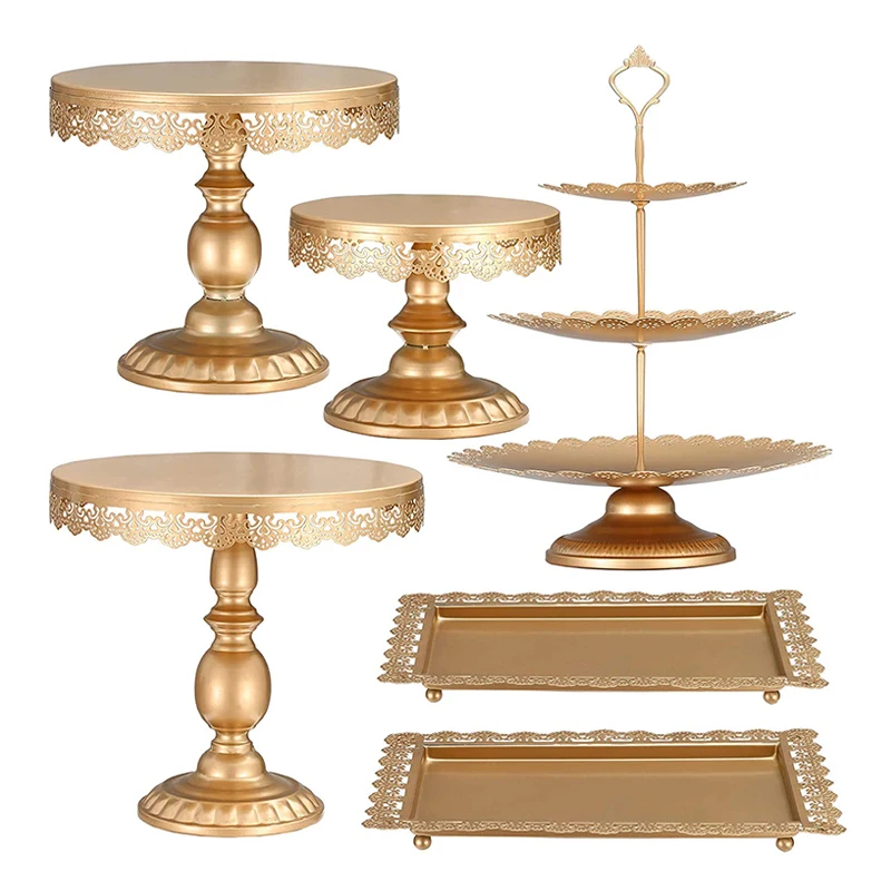 Cake Tray Dessert Table Birthday 6 piece Custom Round Christmas Luxury Floating Metal Gold 3 tier Wedding Cake Stand Sets
Cake Tray Dessert Table Birthday 6 piece Custom Round Christmas Luxury Floating Metal Gold 3 tier Wedding Cake Stand Sets
