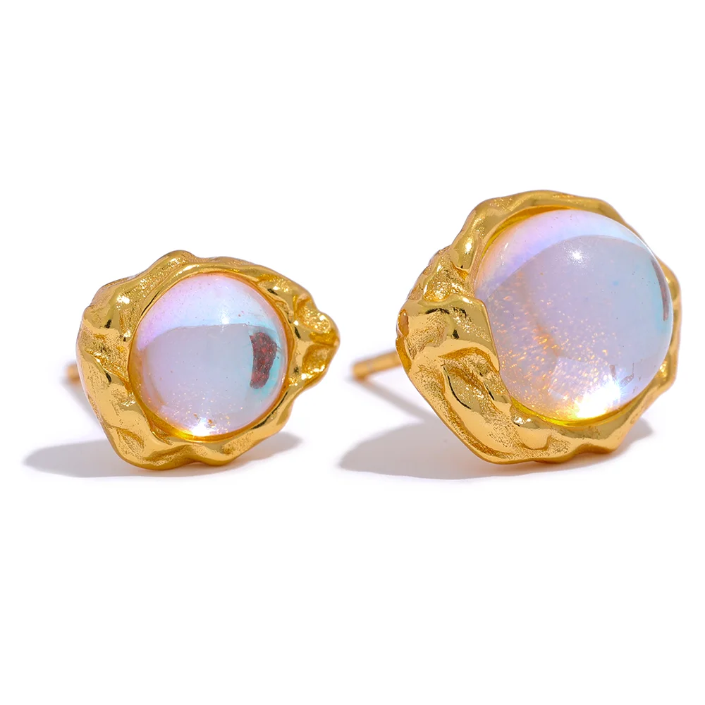JINYOU 062 Sterling Silver Asymmetric AB Earrings Stud Moonstone Mysterious Fashion Texture Luxury Charms Fine Jewelry Ladies
JINYOU 062 Sterling Silver Asymmetric AB Earrings Stud Moonstone Mysterious Fashion Texture Luxury Charms Fine Jewelry Ladies