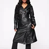 2019 winter leather trench parkas coats women clothing jackets and coats casual vestidos plus size ladies ropa mujer wholesa