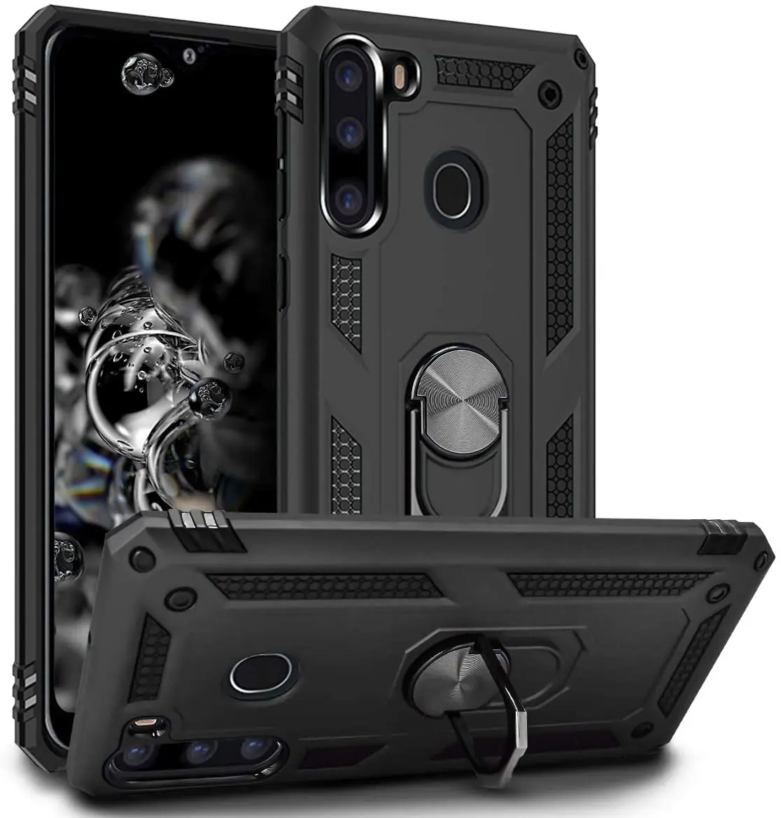 For Samsung Galaxy A21 Case,Dual Layer Tough Metal Ring Kickstand Phone Case Cover For Samsung Galaxy A21 Fundas Para Celulares, Black, blue, green, red,gold,rose gold,silver
For Samsung Galaxy A21 Case,Dual Layer Tough Metal Ring Kickstand Phone Case Cover For Samsung Galaxy A21 Fundas Para Celulares, Black, blue, green, red,gold,rose gold,silver