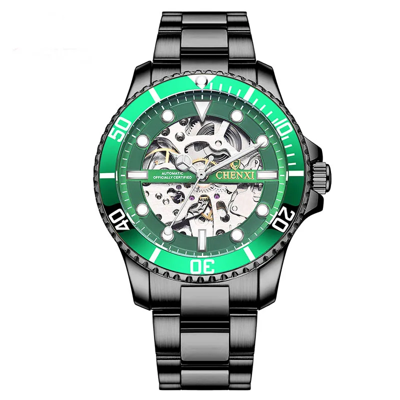 High Quality Mens Stainless Steel Skeleton Watch Military Watch Mechanical Watches, As shown in the picture
High Quality Mens Stainless Steel Skeleton Watch Military Watch Mechanical Watches, As shown in the picture