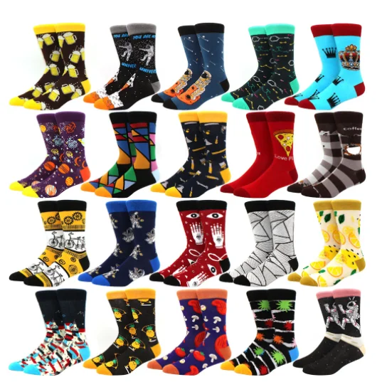 Hip Hop Men Socks Trend shark Clown sock 2021 private label funny happy cute fruit food chips socks designer
Hip Hop Men Socks Trend shark Clown sock 2021 private label funny happy cute fruit food chips socks designer