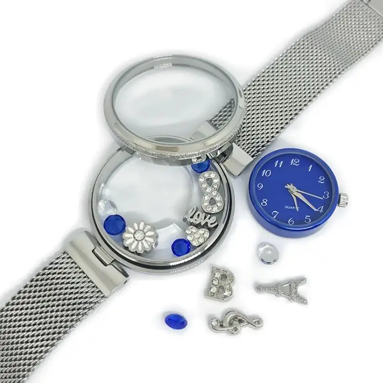 Top High Quality Living LOCKET WATCH WITH Small Watch Charm Living Locket Watch Stainless Steel Band, Silver gold rose gold
Top High Quality Living LOCKET WATCH WITH Small Watch Charm Living Locket Watch Stainless Steel Band, Silver gold rose gold