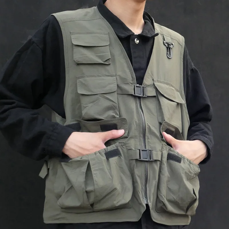Free Shipping Outdoor Mesh Quick Dry Multi-pocket Tooling Vest Men Women Breathable Fishing Photography Cargo Sports Waistcoat 
Free Shipping Outdoor Mesh Quick Dry Multi-pocket Tooling Vest Men Women Breathable Fishing Photography Cargo Sports Waistcoat