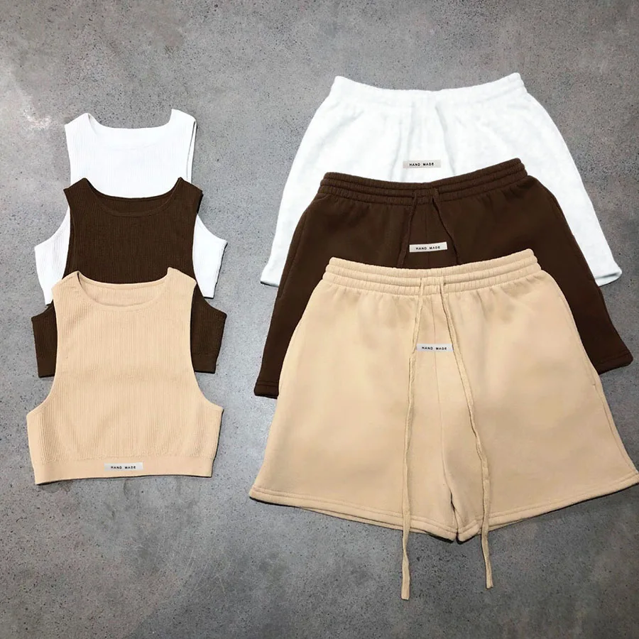 K21S13113 Slim Solid Color Two Piece Sleeve O Neck Tank Top High Waist Biker Short Women Casual Bodycon Set
K21S13113 Slim Solid Color Two Piece Sleeve O Neck Tank Top High Waist Biker Short Women Casual Bodycon Set