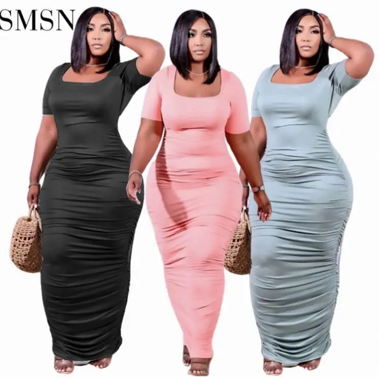 Best Seller Woman Fashion Casual Women Solid Color Drape Short Sleeve Plus Size Dress
Best Seller Woman Fashion Casual Women Solid Color Drape Short Sleeve Plus Size Dress