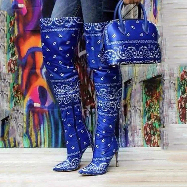 2020 new women high heels over knee colorful boot matching purse set fashion girl big size 43 shoe and bag 
2020 new women high heels over knee colorful boot matching purse set fashion girl big size 43 shoe and bag