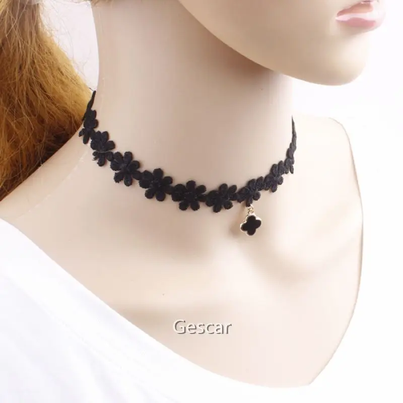 Latest Designs Women Choker Necklace Fashion Four Leaf Clover Ladies Black Choker Necklace Hot Sales
Latest Designs Women Choker Necklace Fashion Four Leaf Clover Ladies Black Choker Necklace Hot Sales