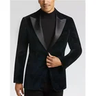 Black Label Teal Floral Slim Fit Dinner Jacket mens tuxedo suits