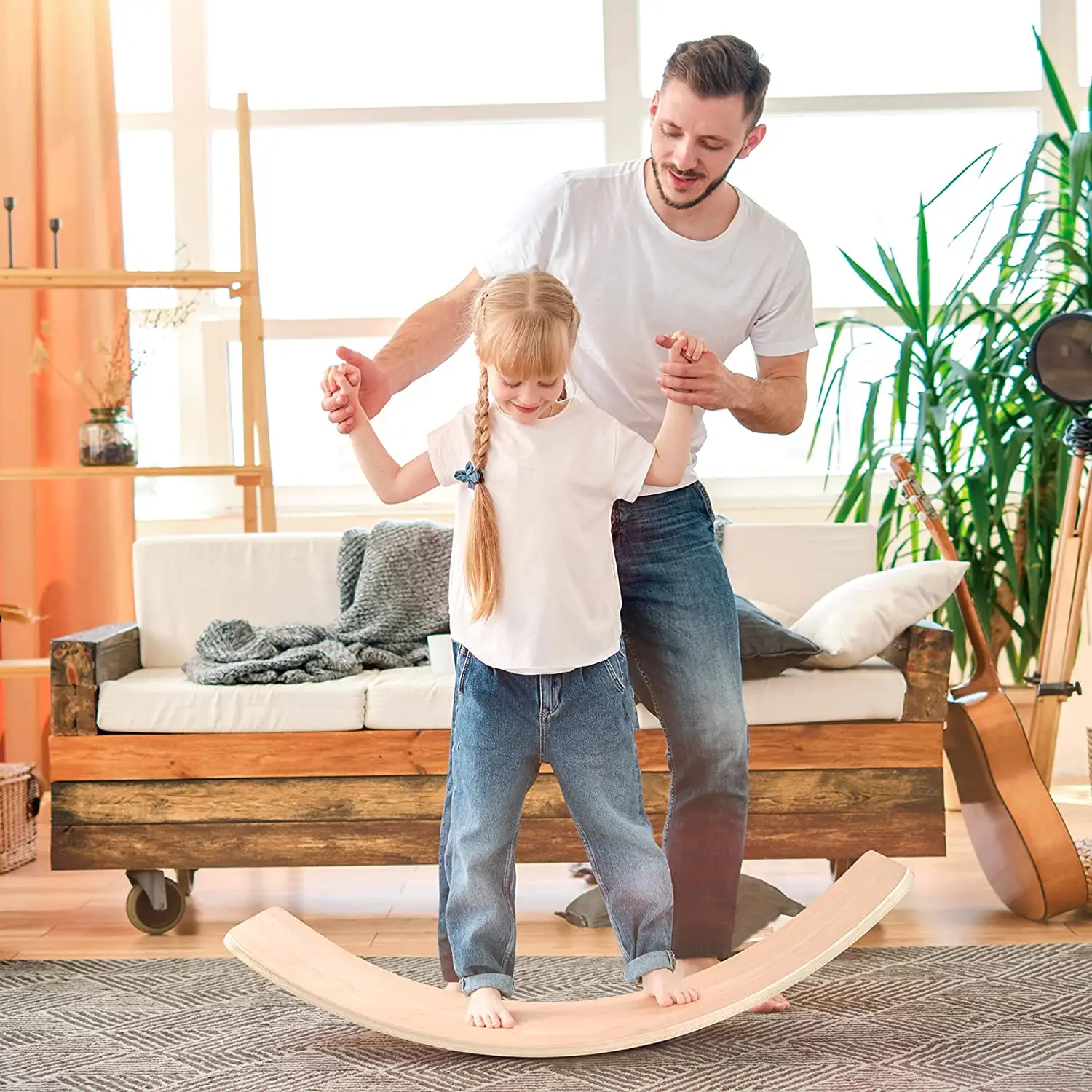 XIHA Premium Wooden Wobble Balance Board with Felt Natural Wood Rocker Board Yoga Learning Board for Kids Toddlers Wood, Natural wood or colored
XIHA Premium Wooden Wobble Balance Board with Felt Natural Wood Rocker Board Yoga Learning Board for Kids Toddlers Wood, Natural wood or colored