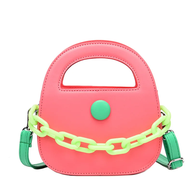 New Mini Bag Acrylic Chain Exquisite PU Handbag Toast Bag Mouth Red Small Square Retro Solid Color Simple Shoulder Bags, Green,blue,black,beige,pink
New Mini Bag Acrylic Chain Exquisite PU Handbag Toast Bag Mouth Red Small Square Retro Solid Color Simple Shoulder Bags, Green,blue,black,beige,pink