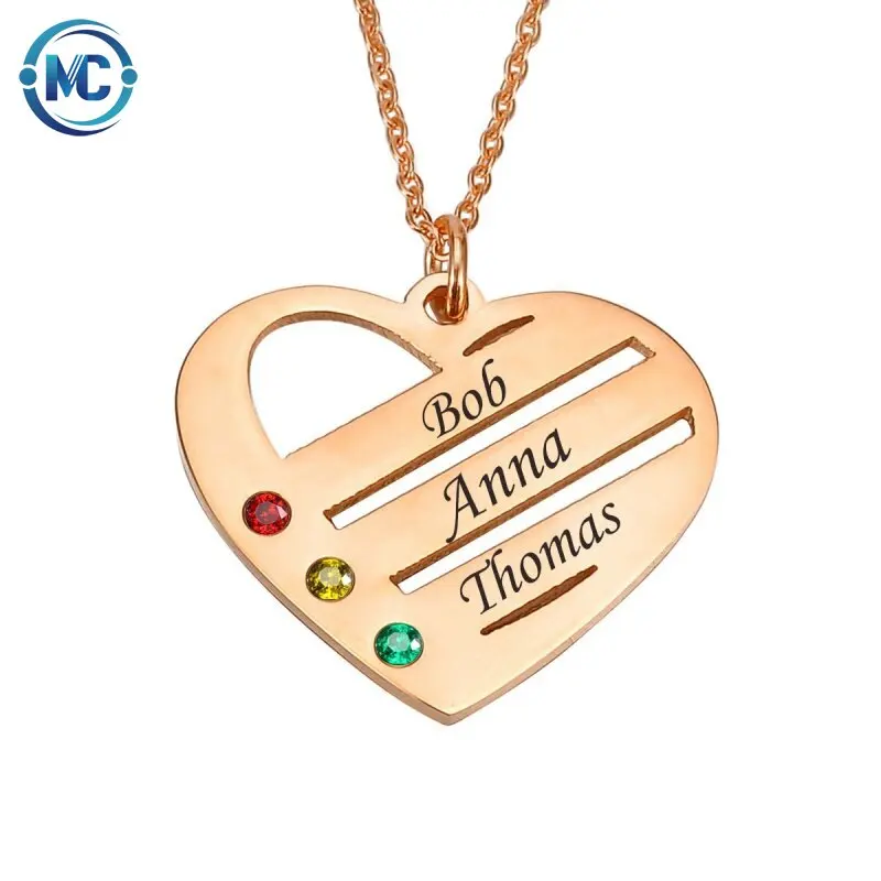 2021 Fashion style Love Pendant Birthstone Mom Heart Necklace stainless steel For Mother's Day
2021 Fashion style Love Pendant Birthstone Mom Heart Necklace stainless steel For Mother's Day