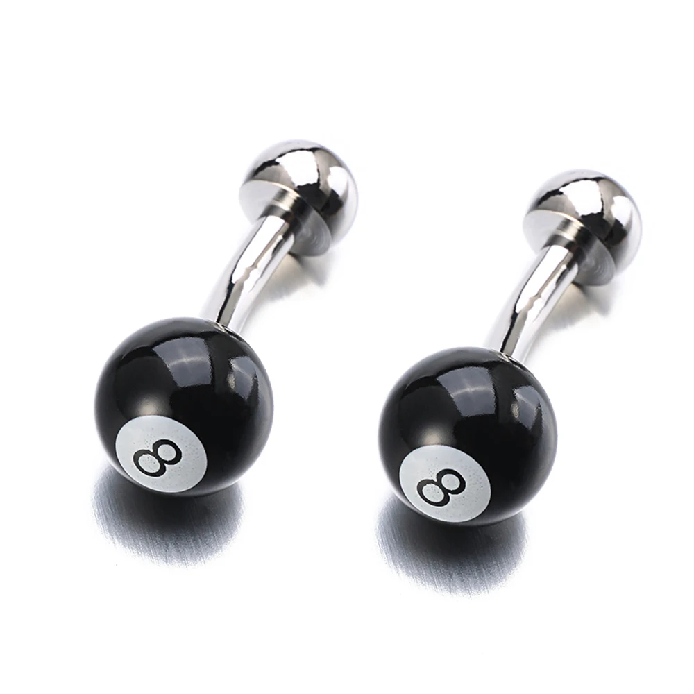 Wholesale Mens Jewelry Black 8 Ball Cufflinks Hot Sale Sport Black Color 8 Design Cuffl inks
Wholesale Mens Jewelry Black 8 Ball Cufflinks Hot Sale Sport Black Color 8 Design Cuffl inks