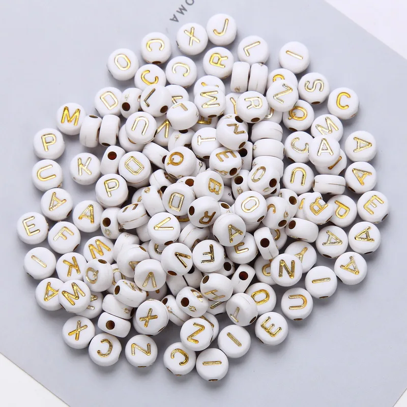 4*7mm Alphabet Letter Beads Acrylic beads Round Flat Digital For Jewelry Making Handmade DIY Bracelet beads, Two colors
4*7mm Alphabet Letter Beads Acrylic beads Round Flat Digital For Jewelry Making Handmade DIY Bracelet beads, Two colors