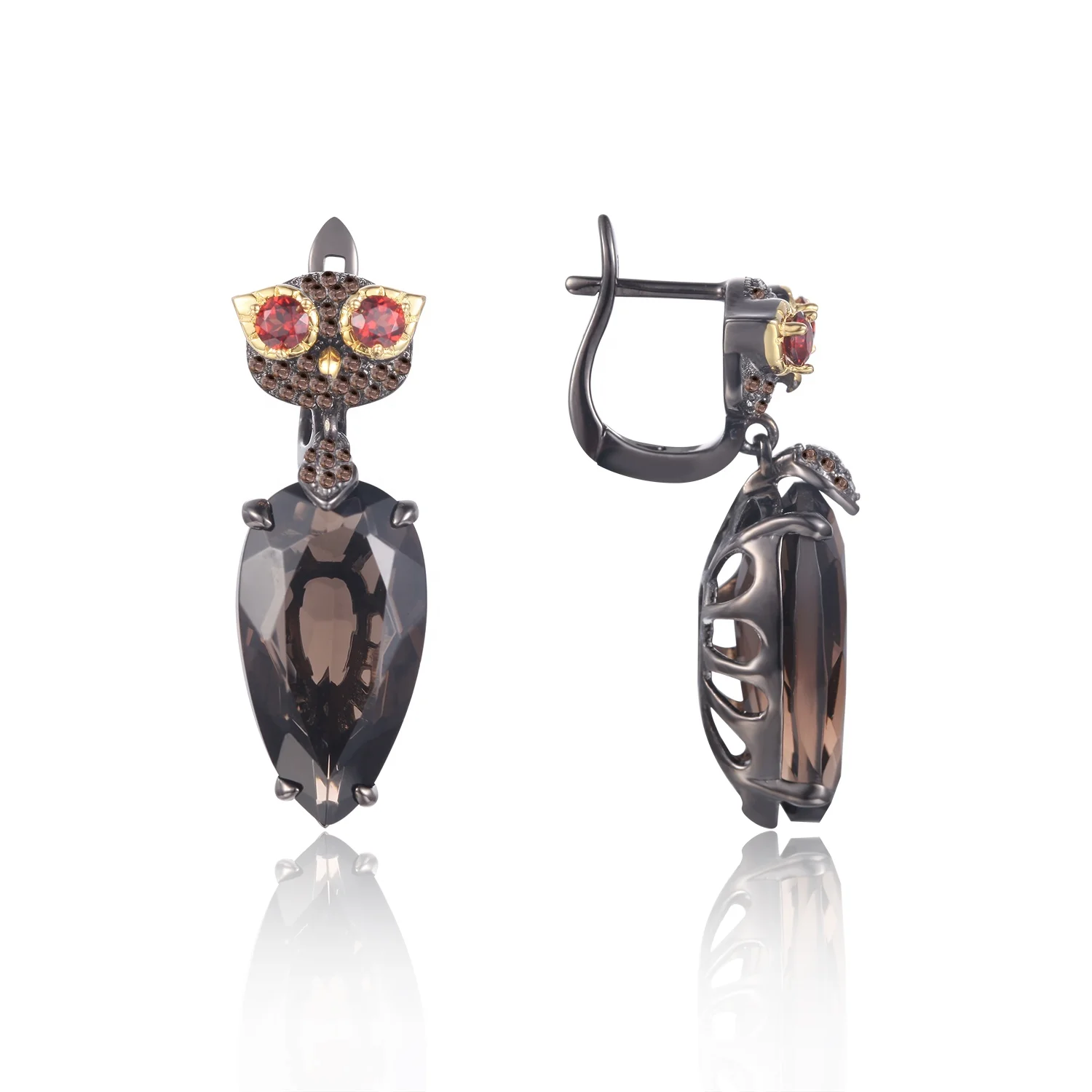 Abiding Fashion Classic New 925 Sterling Silver Smoky Quartz Natural Stone Earring For Women
Abiding Fashion Classic New 925 Sterling Silver Smoky Quartz Natural Stone Earring For Women