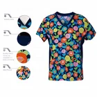 Popular Hot Sale Practical Scrub Print Tops