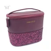 Cosmetic pouch with zipper logo cosmetic bags private logo hanging toiletry bag for women