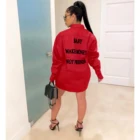 Fashion 2020 New Fashion Sexy Loose Text Long Sleeve Shirt Plus Size Tops For Women