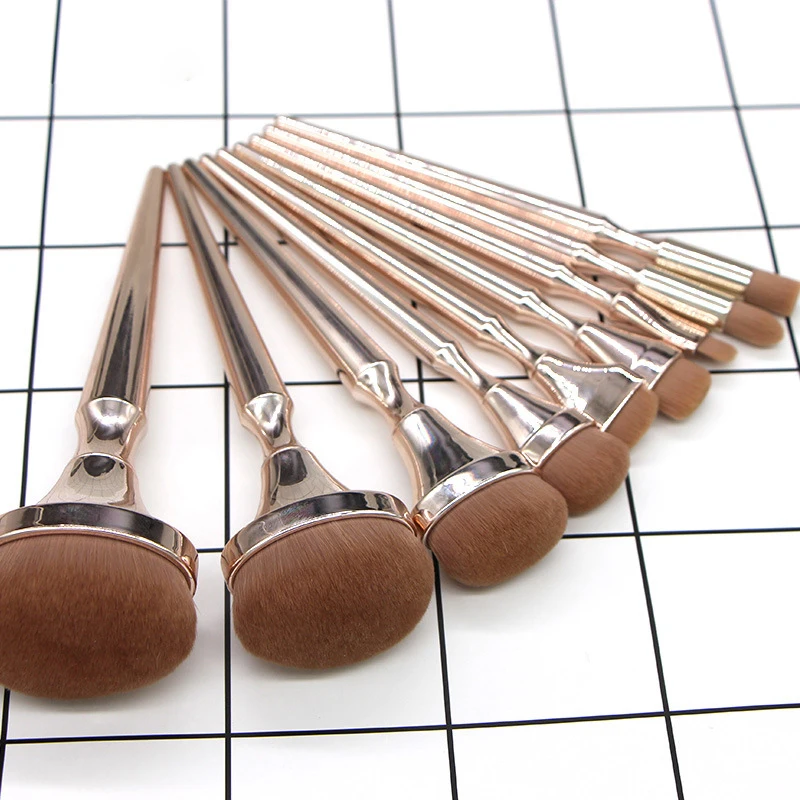 New 9 Makeup Brush Set Professional Beauty Cosmetic Brush Custom Makeup Brushes, Beige
New 9 Makeup Brush Set Professional Beauty Cosmetic Brush Custom Makeup Brushes, Beige