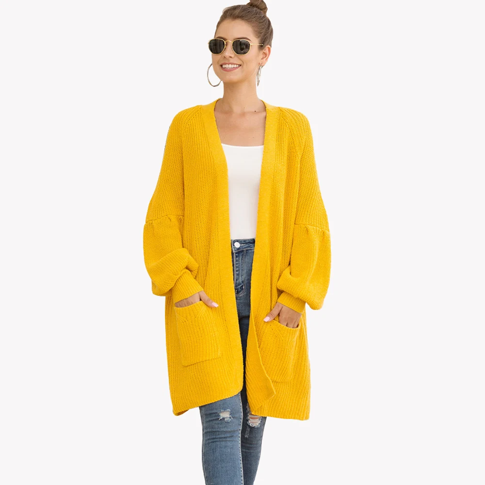 2021 spring and autumn new long cardigan sweater lantern sleeve loose Cardigan Sweater forwomen
2021 spring and autumn new long cardigan sweater lantern sleeve loose Cardigan Sweater forwomen