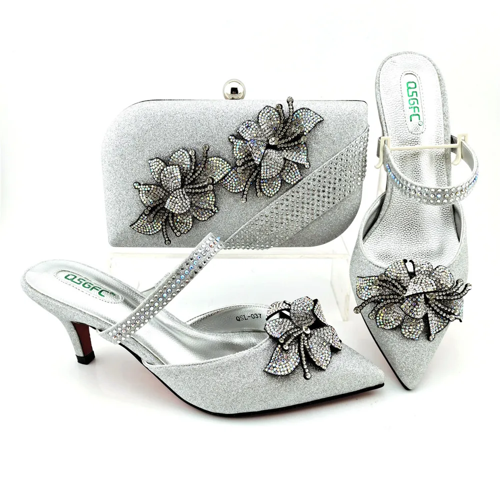Beautifical 2021 Shoes Open back style high heels Italian shoes with slipper party bags QSL037
Beautifical 2021 Shoes Open back style high heels Italian shoes with slipper party bags QSL037