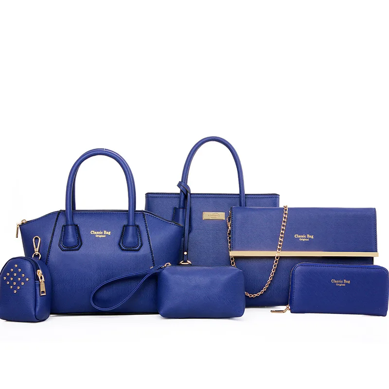 XP1077 New arrivals fashion luxury women handbags 6 Pieces pu leather tote bags set ladies purse handbags set
XP1077 New arrivals fashion luxury women handbags 6 Pieces pu leather tote bags set ladies purse handbags set